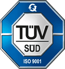 TÜV SÜD certification mark for ISO 9001